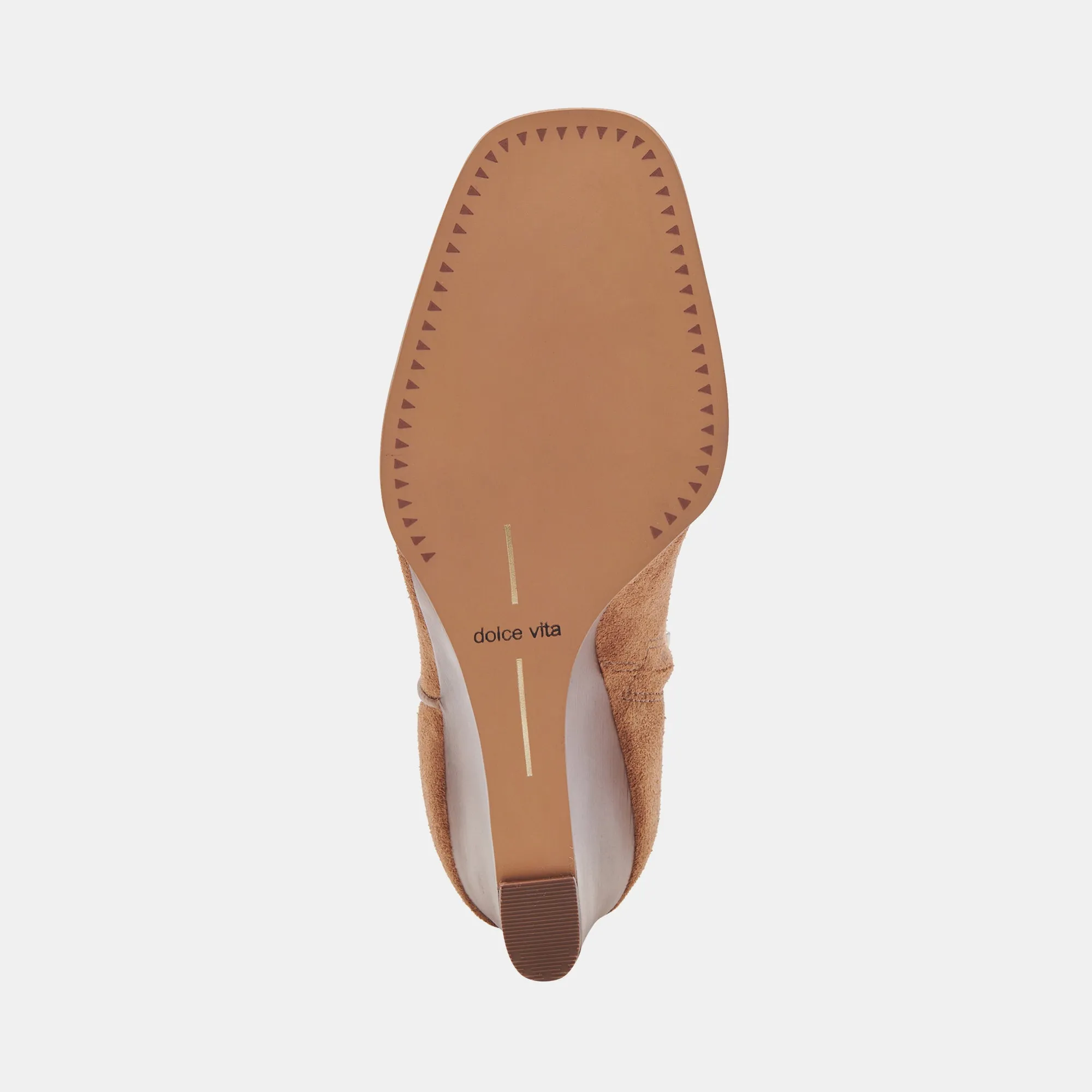BOTTINES LARGES SUSANN EN DAIM MARRON