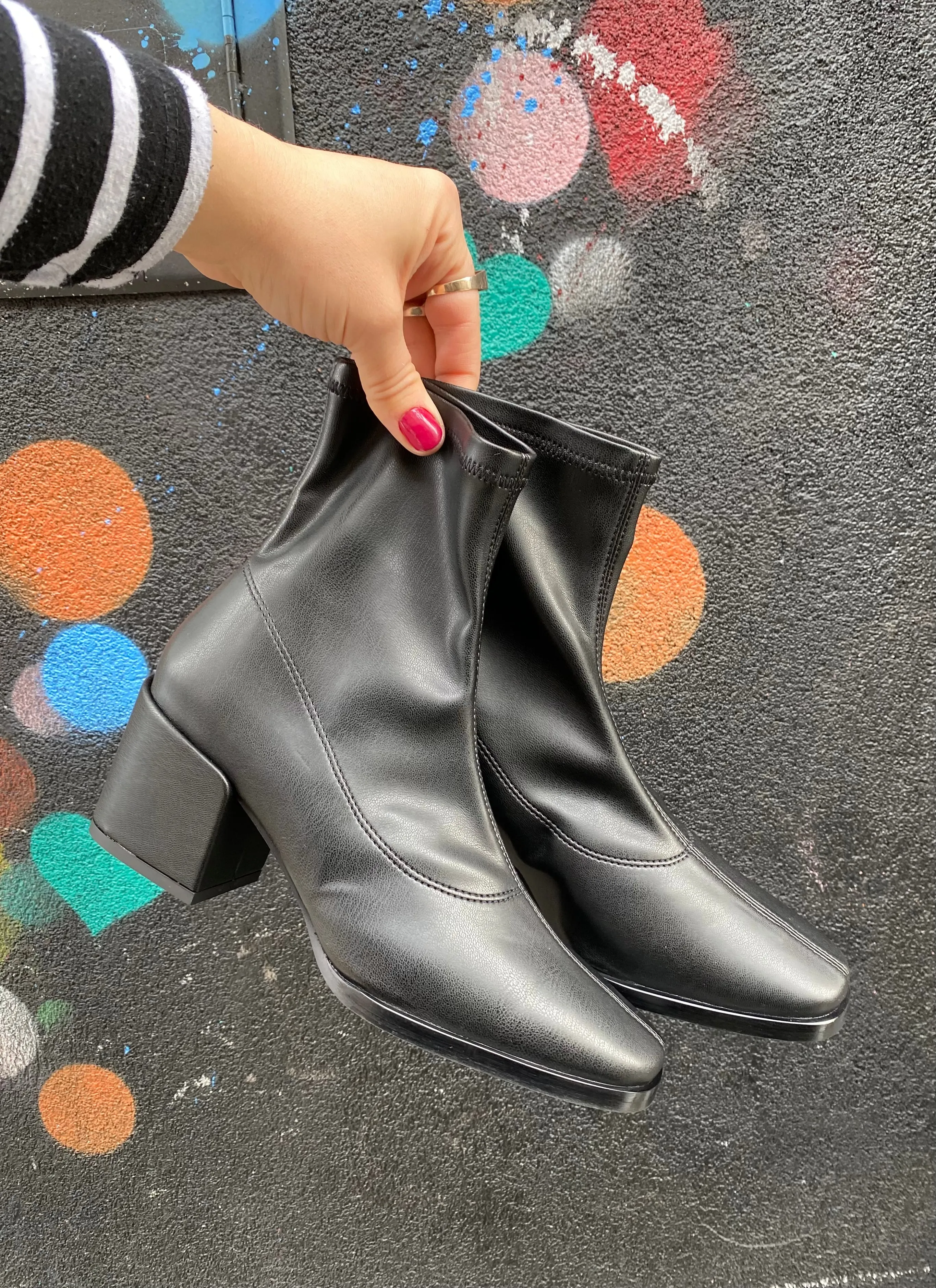 Botte Talia Stretch en Noir de Novacas