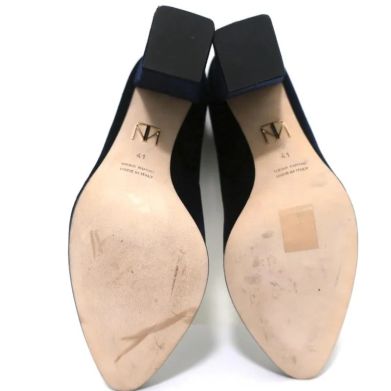 Bottines Tamara Mellon en Velours Stretch Caress Navy Taille 41 à Talon Haut