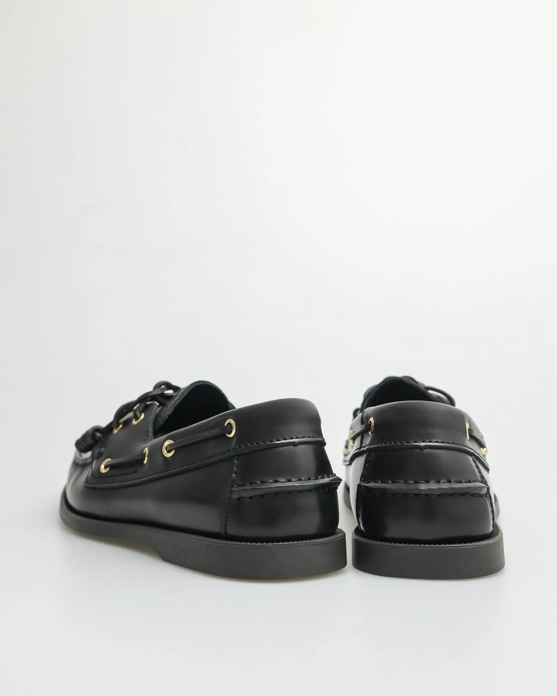 Chaussures bateau en cuir pour hommes Tomaz C999A