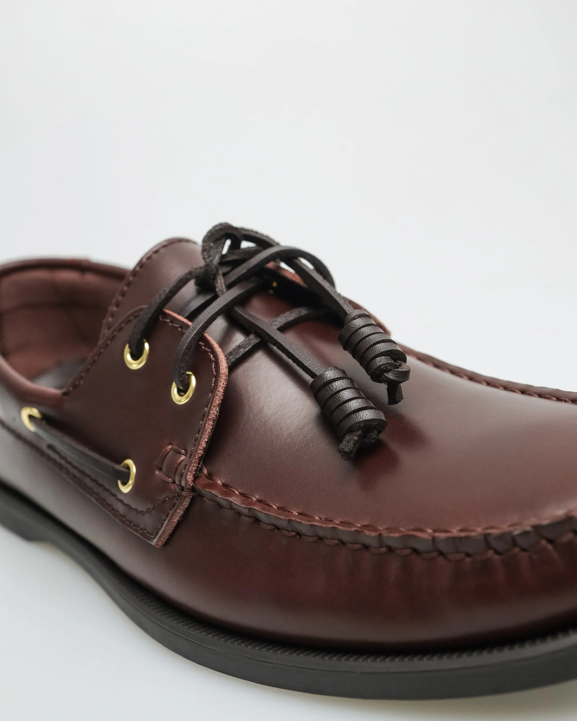 Chaussures bateau en cuir pour hommes Tomaz C999A