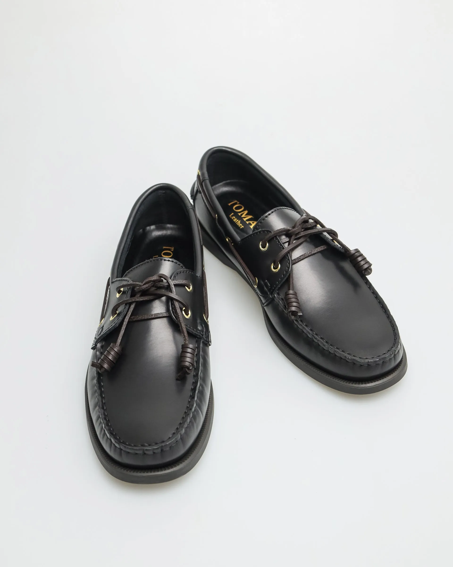 Chaussures bateau en cuir pour hommes Tomaz C999A