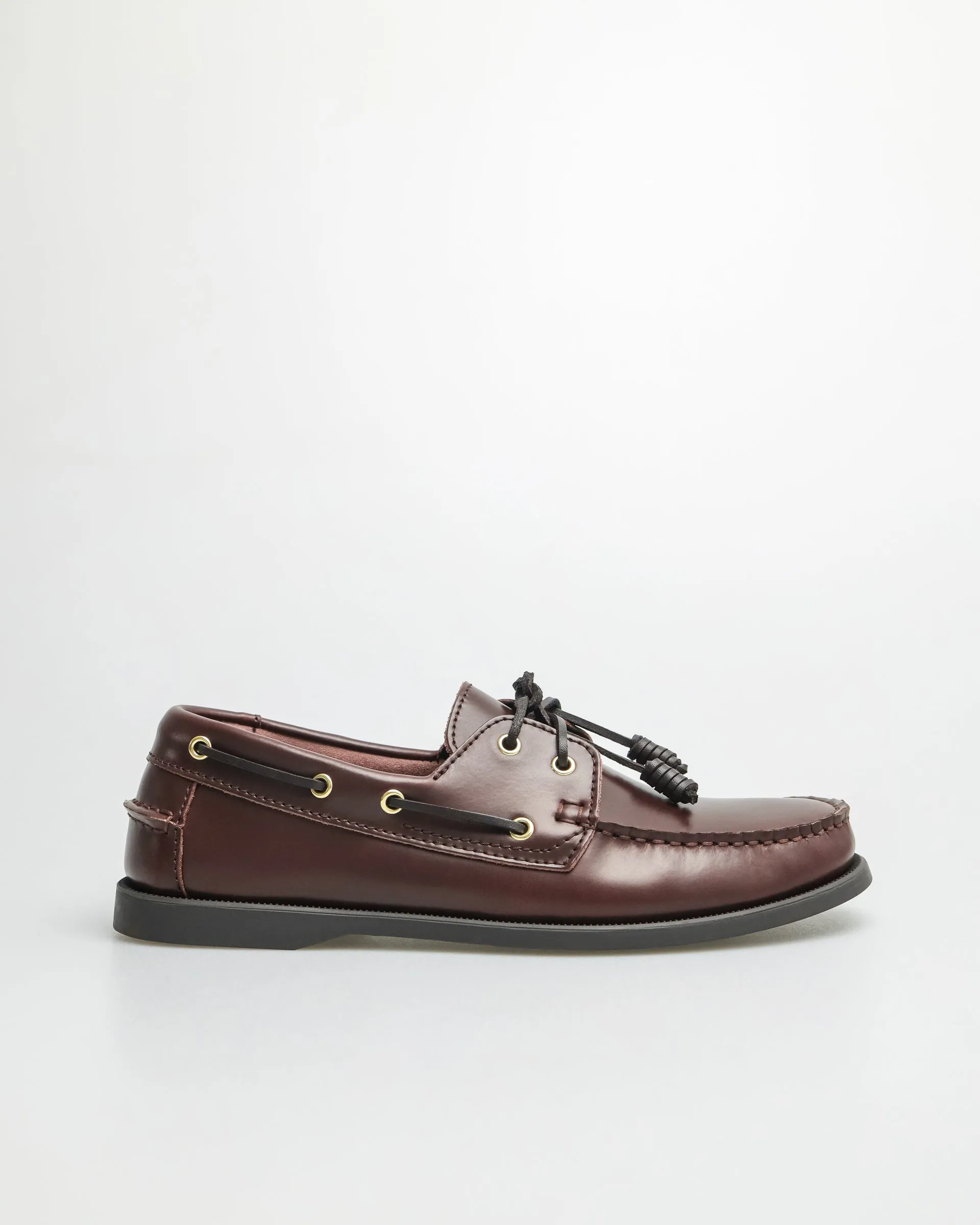 Chaussures bateau en cuir pour hommes Tomaz C999A