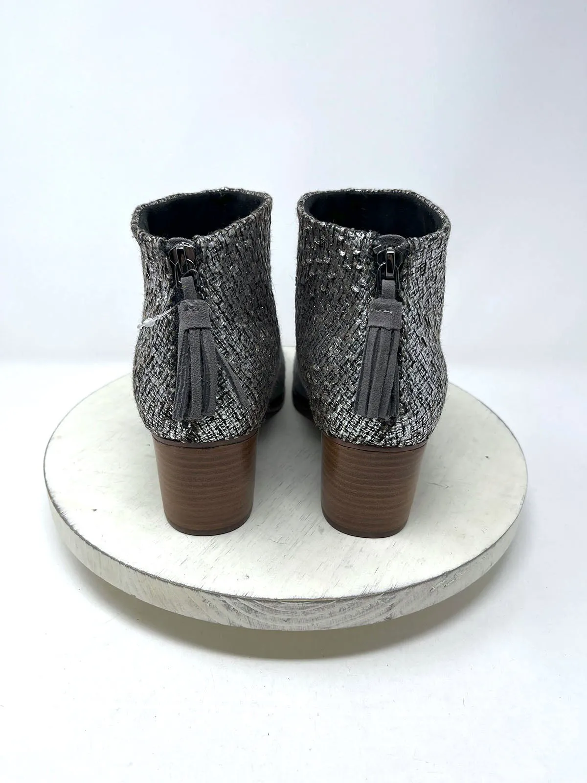 Bottines Texturées Taille 11 W Grises et Argentées NWOB