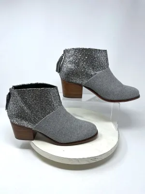 Bottines Texturées Taille 11 W Grises et Argentées NWOB