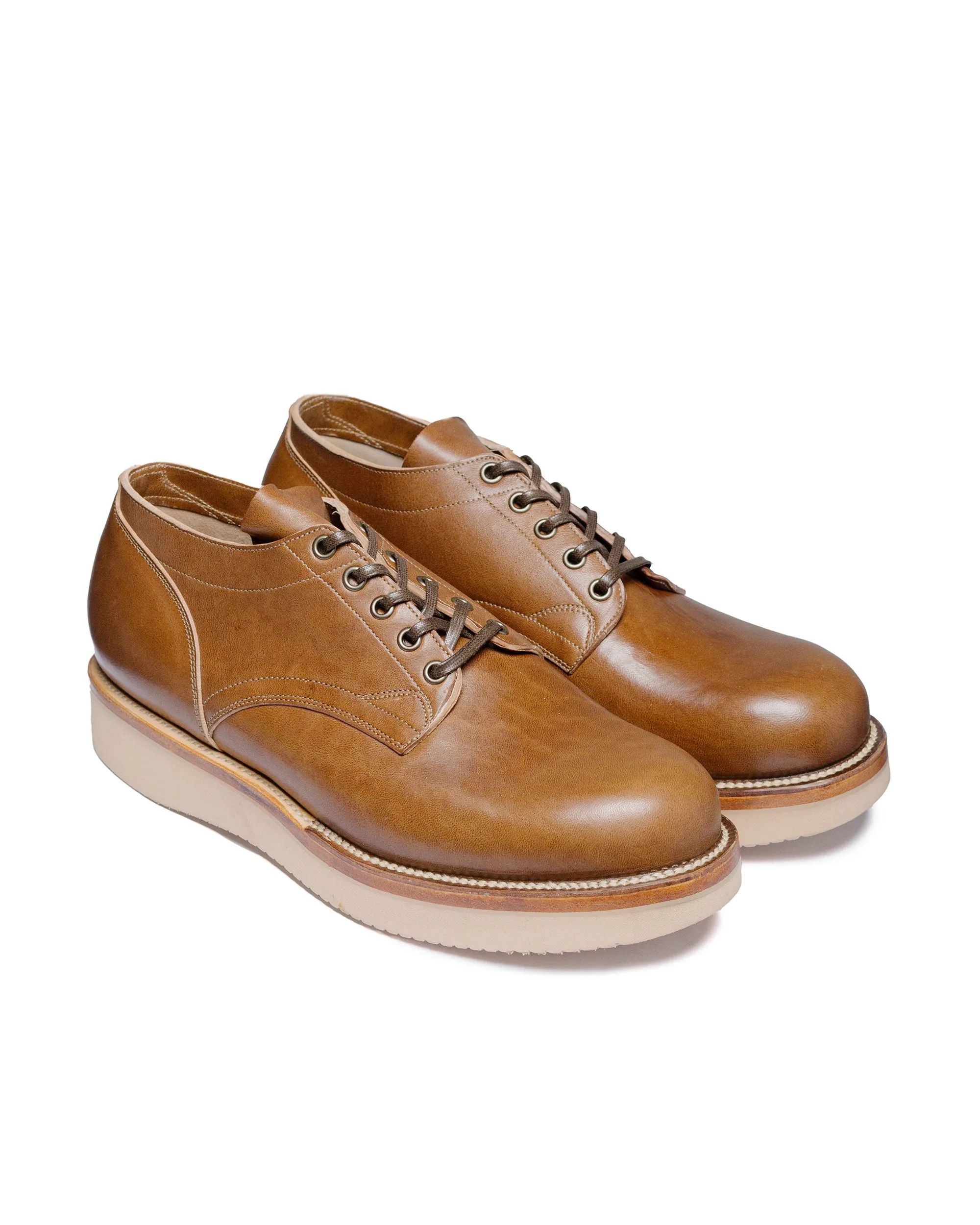 Viberg 145 Chaussure Oxford Toscanello Cuir de Croupe de Cheval Lucida