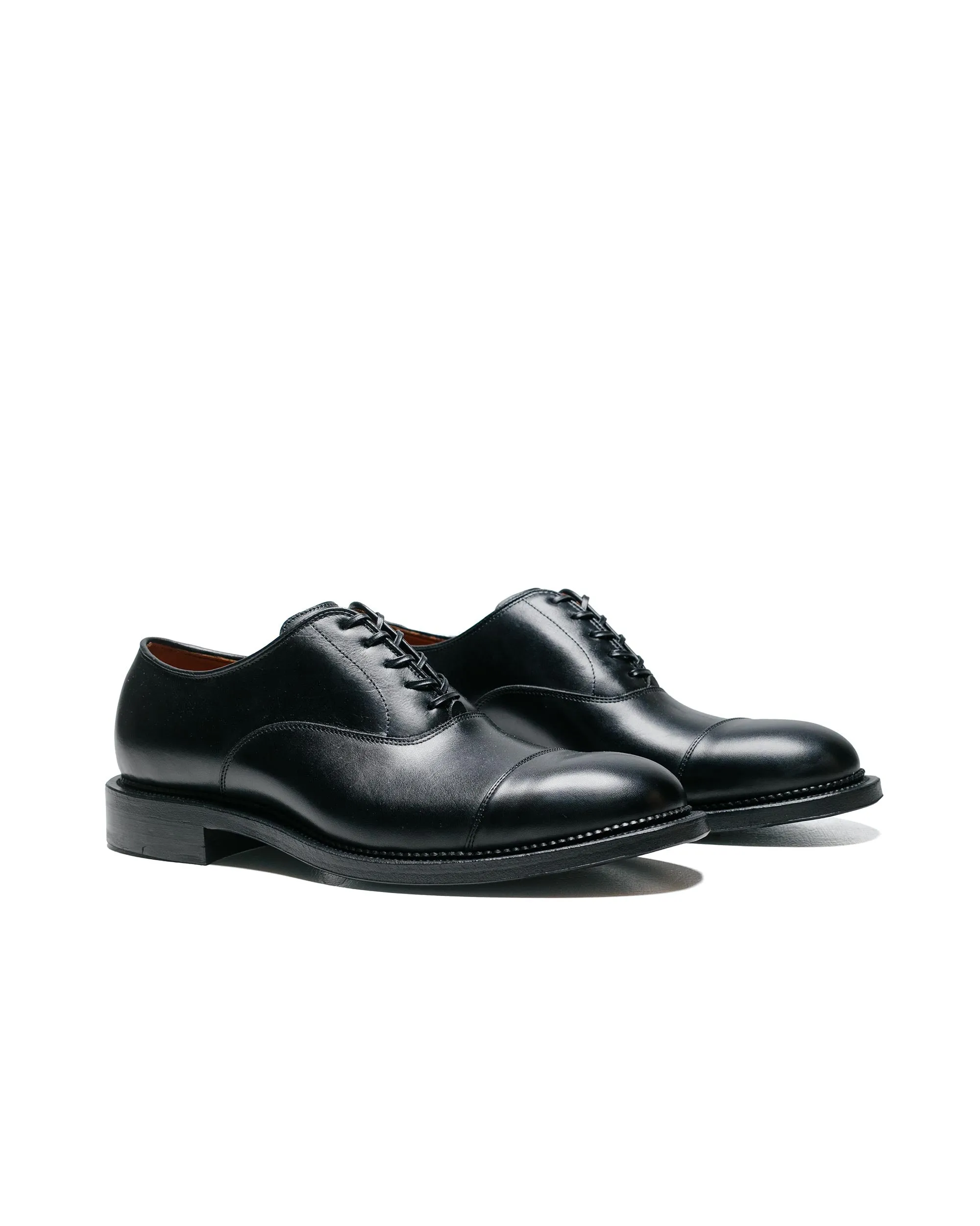 Viberg Bastion Oxford en veau français noir