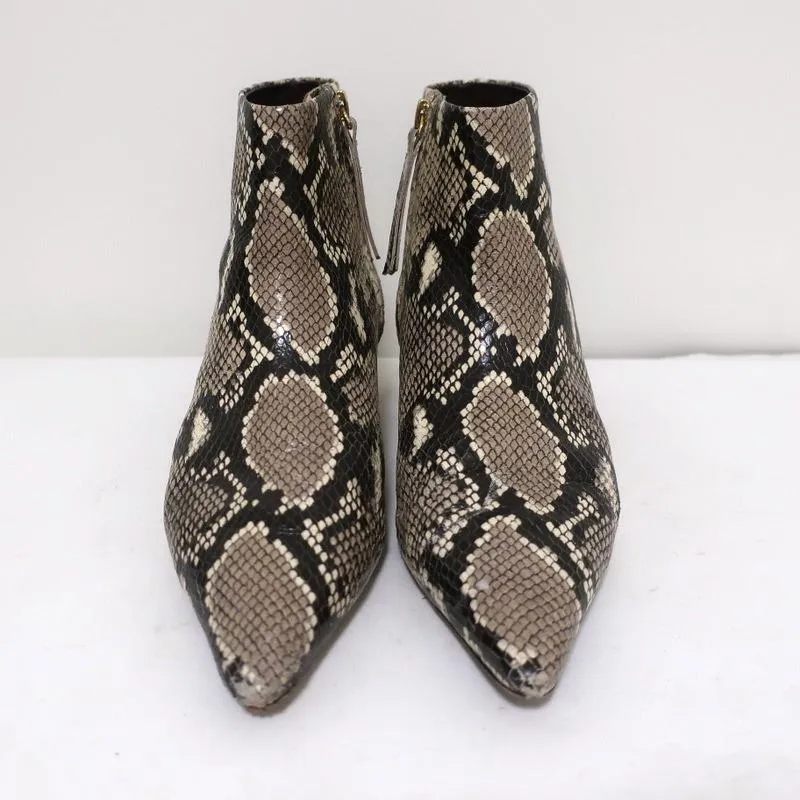 Bottines Zimmermann en cuir grainé serpent taille 38 avec petit talon